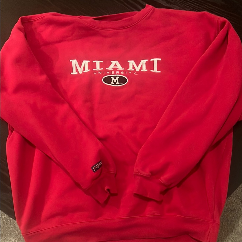 Vintage Red Crewneck Sweater Miami Edition